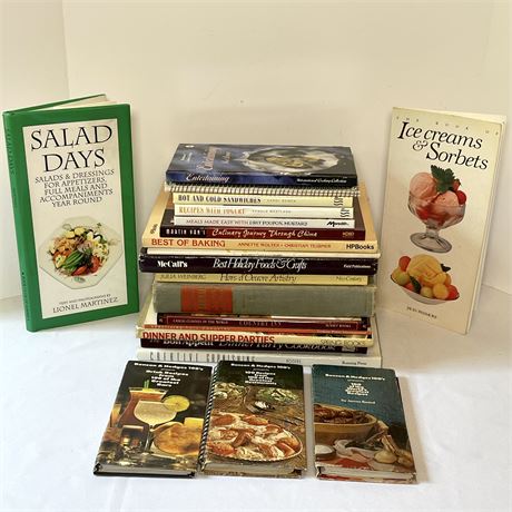 Misc Cookbooks from Salads to Sorbets