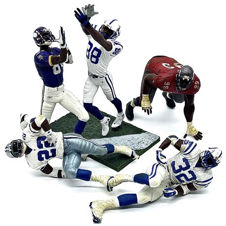 NFL Football Player Figurines with One Field Stand