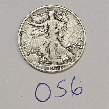 1943 Walking Liberty Half Dollar Silver