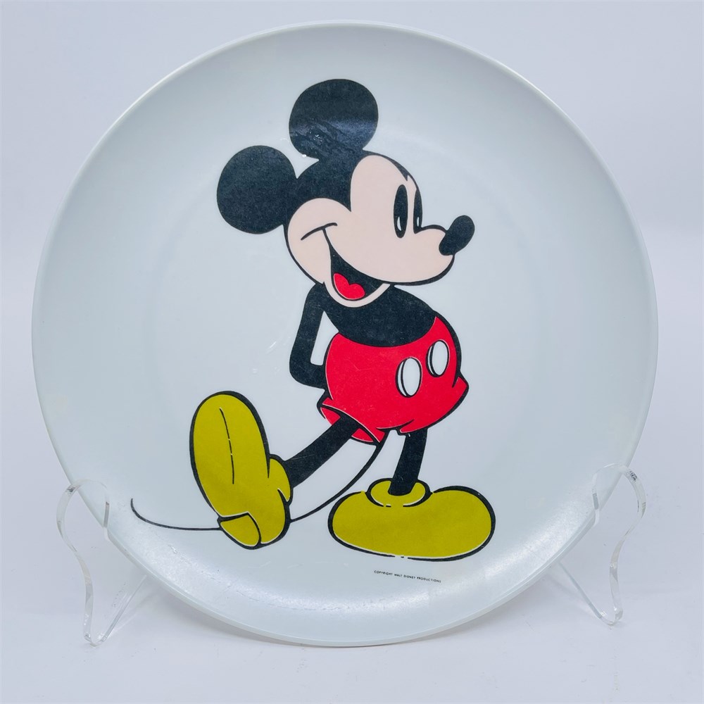 Blazing Auctions - Walt Disney Products Mickey Mouse Melamine Plate & Bowl