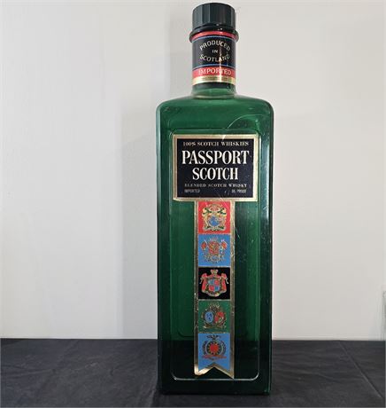 24" Tall Passport Scotch Bank Bottle