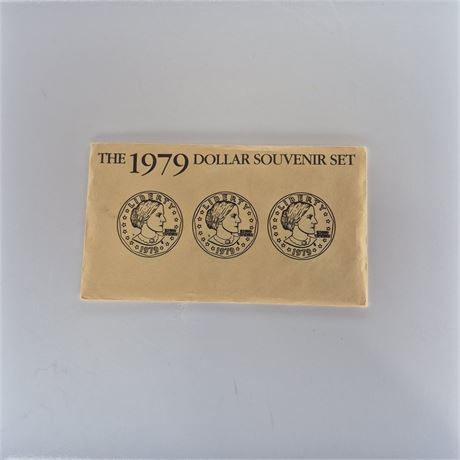 UNC 1979 Susan B Anthony 3 Coin Set