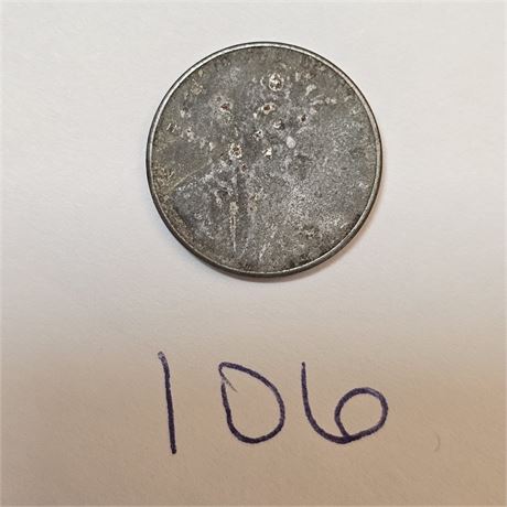 1943 Lincoln Wheat Steel Cent