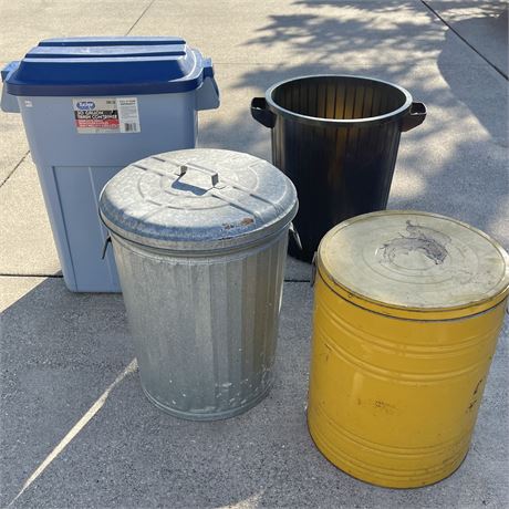 Outdoor Trash Bins and Cans