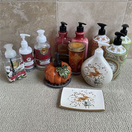 Variety of Soap Dispensers/tray and more