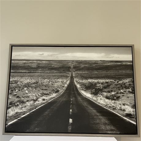 Framed Open Road Canvas Print