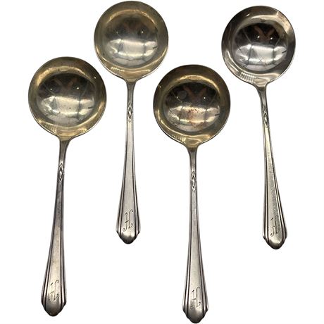 Sterling Silver Soup Spoons - Set of 4