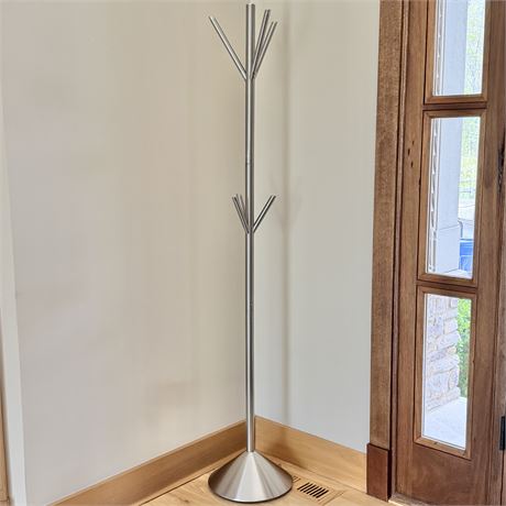 Adesso Satin Steel Coat rack