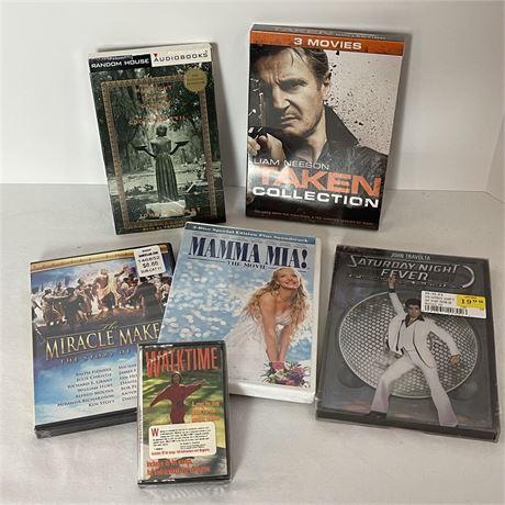 New in Package - Audiobooks, DVD's and Cassette