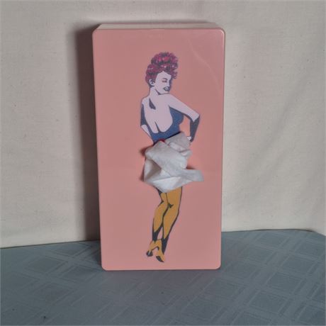 NIB Flying Skirt Tissue Box
