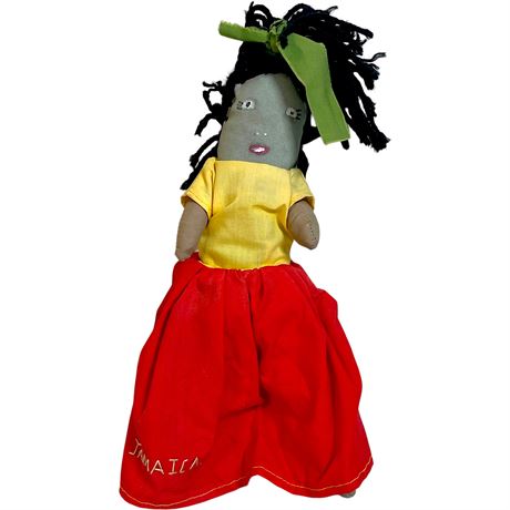 Vtg Jamaican Collectable Rag Doll