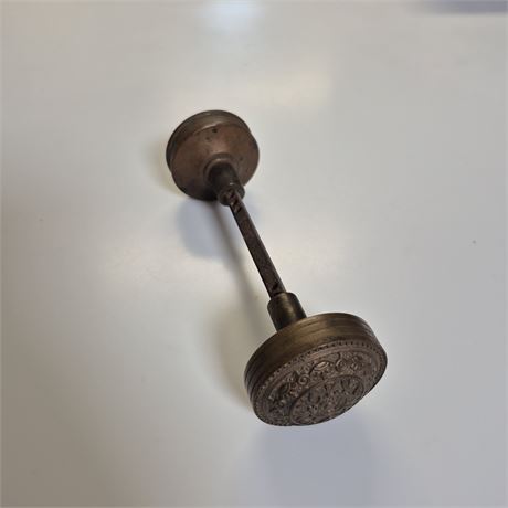 2 Antq Victorian Bronze Door Handles, Reading Winsor & Eastlake Style