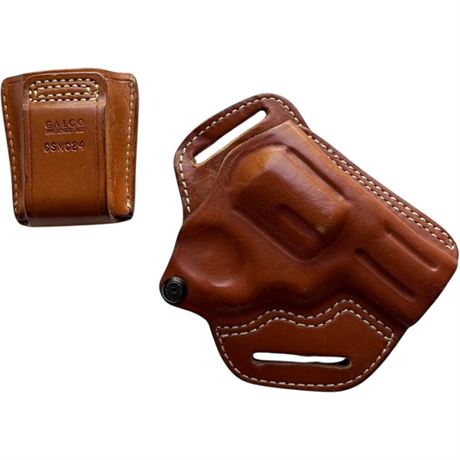 Old World Oregon City Gun Holster and Galco Leather Magazine