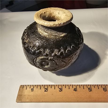 BROWN GLAZED STONEWARE