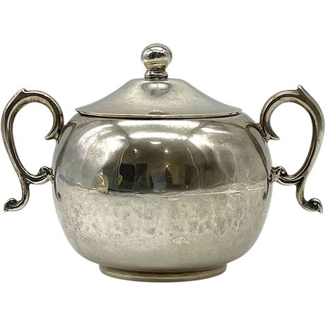 925 Sterling Silver Mexican Lidded Sugar Dish for Tea Service