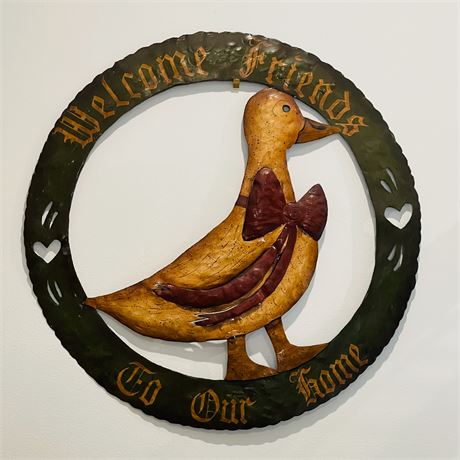 Decorative Metal Welcome Sign