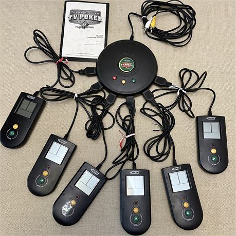 Texas Hold'em TV Poker 6 Player Edition Video Game System VS-MAXX