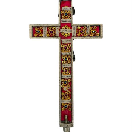 Antique Catholic Reliquary Crucifix