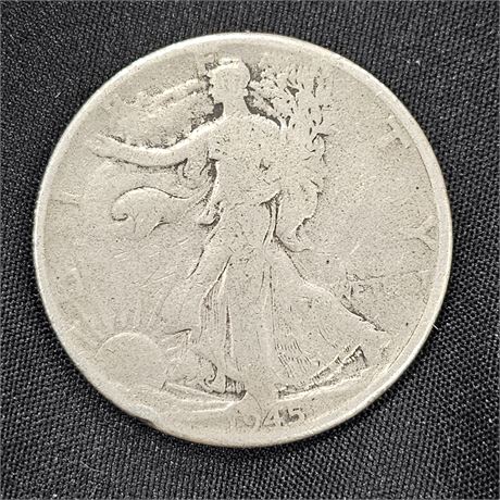 1945  Walking Liberty Half Dollar Silver