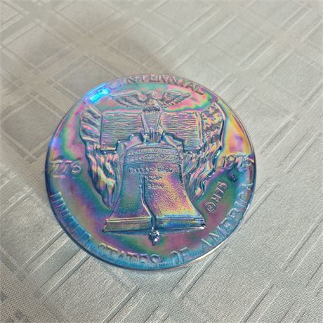 Bicentennial Carnival Glass Paperweight