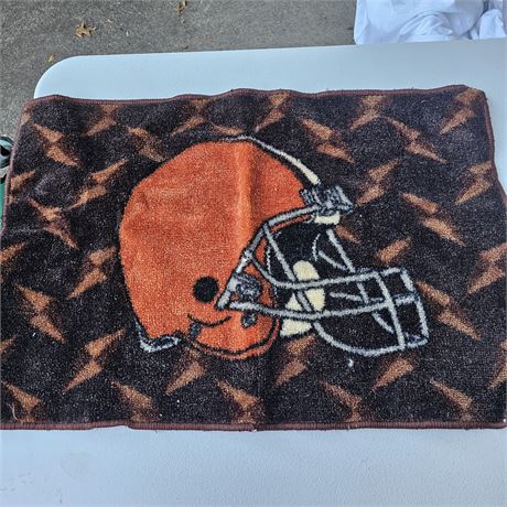 Cleveland Browns NFL floor mat or rug.