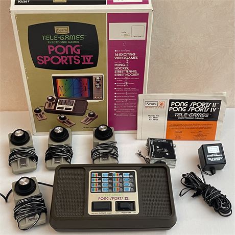Sears Tele-Games Pong Sports IV Console Set w/ Original Box