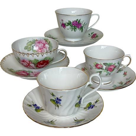 Bone China Teacup & Saucer Sets