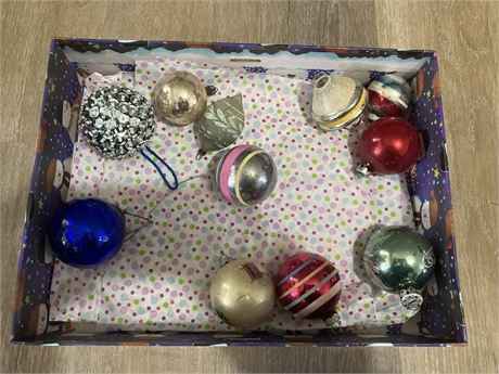 Collection of vintage Christmas ornaments