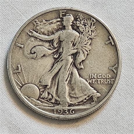 1936   Walking Liberty Half Dollar Silver
