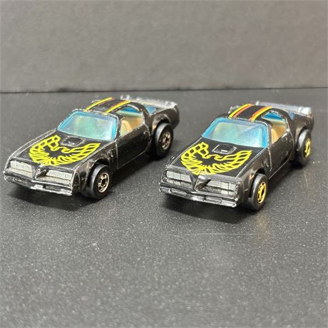 2 Vintage 1977 Hot Wheels Hot Bird Pontiac Firebirds