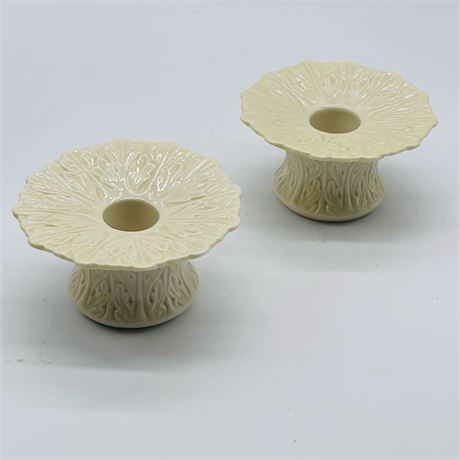 Lenox Acanthus Taper Candle Holder Pair