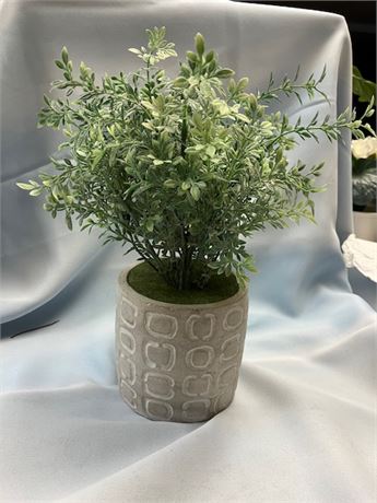 Artificial Plant in Taupe Patterned Pot