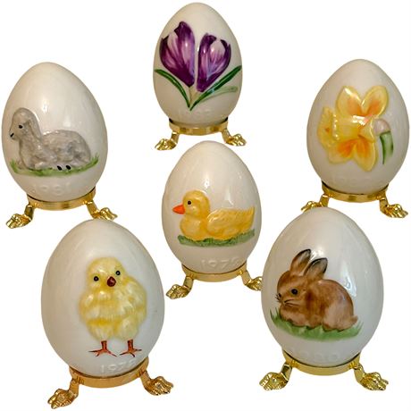 1978-1983 Goebel Porcelain Annual Easter Eggs