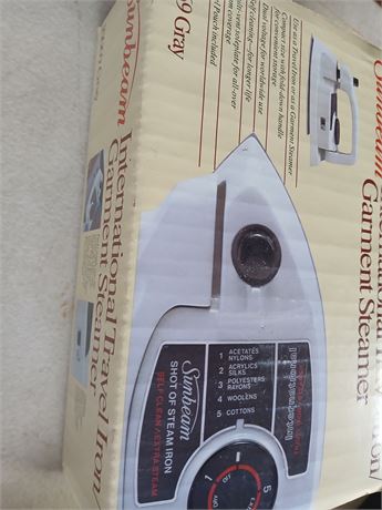 Sunbeam garment steamer