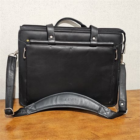 Wilson Leather-Pelle Studio Heavy Duty Office/Travel Briefcase