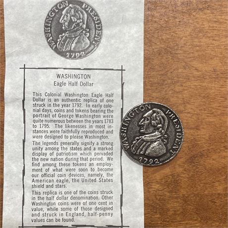 1792 Washington Eagle Half Dollar