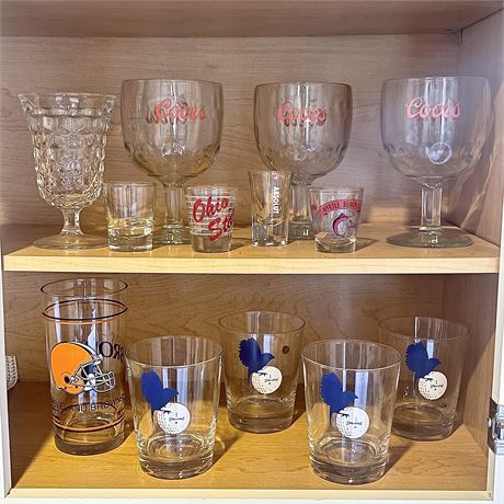 Sports and Brewing Advertising Barware