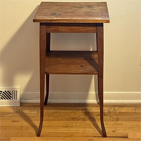 Wooden Two-Tier Stand