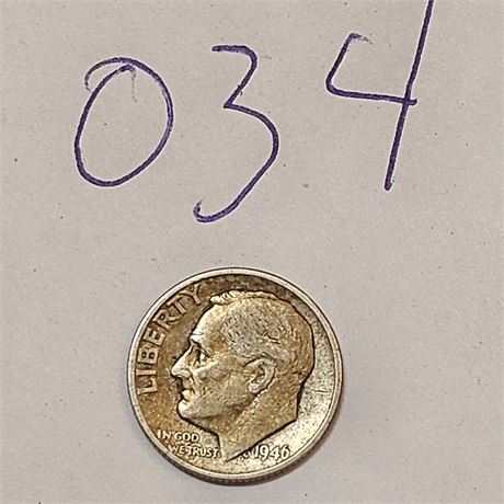 1946 Roosevelt Dime Silver