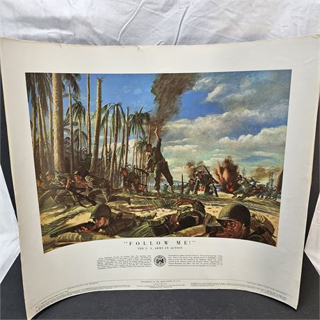 Set of 4 Vintage Posters from 1953 - Military History