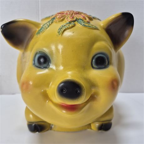 1966 Silvestri Bros Chalkware Piggy Bank