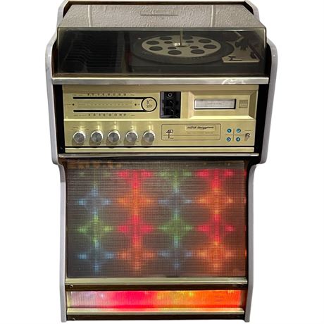 Vtg. Morse Electrophonic 8-Track AM/FM Receiver and Turn Table