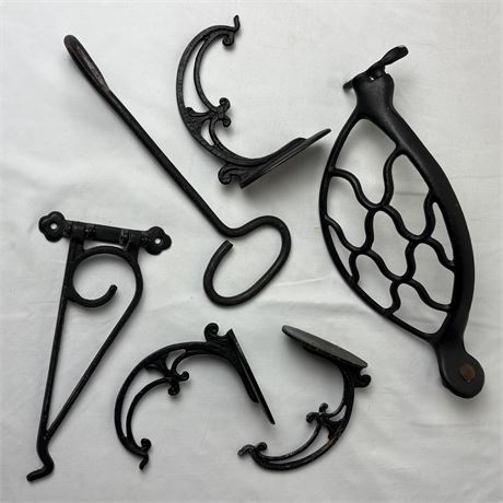 Variety of Black Metal Hangers & More