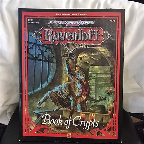 Book of Crypts," an official game accessory for Advanced Dungeons & Dragons,