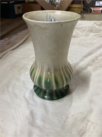 Antique Sarreguemines Crystalline French Art Pottery Vase 9 5/8"