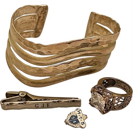 Vtg 925 Sterling Silver Jewelry