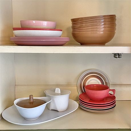 Collection of Vintage Melmac Dishes - Branchell, Rafiaware, Royale and More