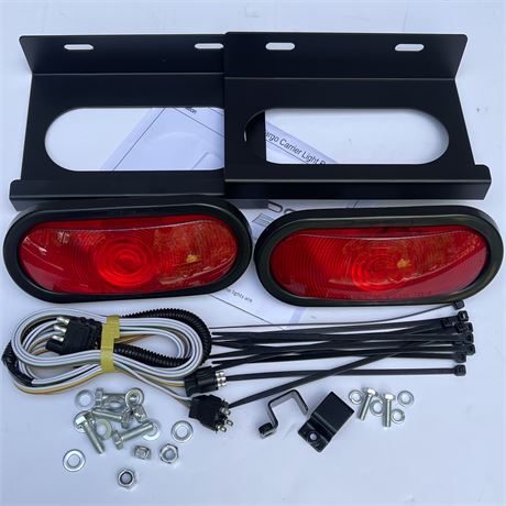 Cargo Carrier Light Kit w/ Mounting Brackets, Wiring Harness, Hardware & Manuals