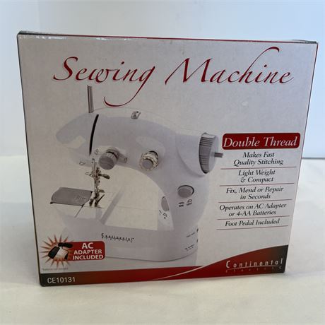 New in Open Box Mini Continental Sewing Machine - Electric or Battery Operated