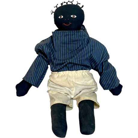 Vtg Black Americana Mammy Rag Doll